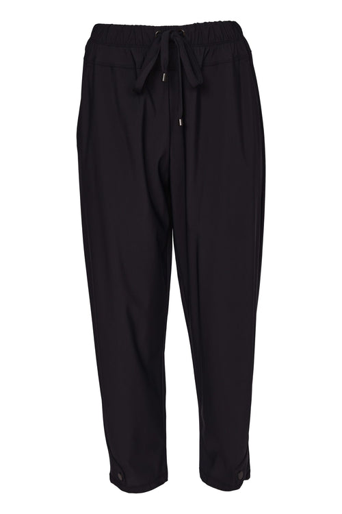 Naya Drawstring Trouser Black NAW26116 front view