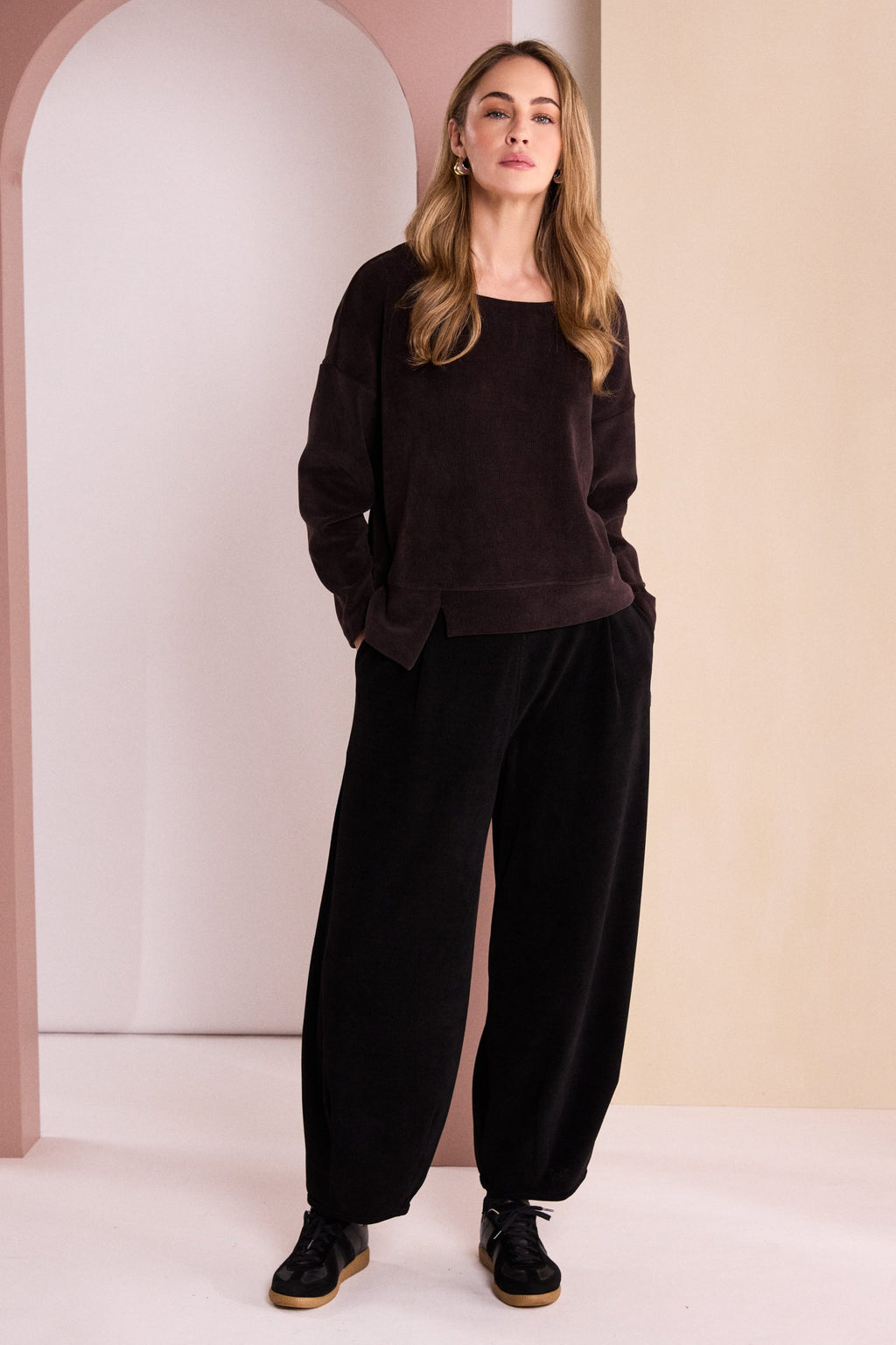 Naya NAW26254 soft cord top and NAW26252 trousers outfit